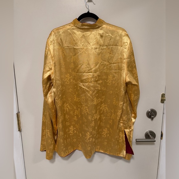 Stylish Red Women's Silk Jacket - Picture 13 of 13